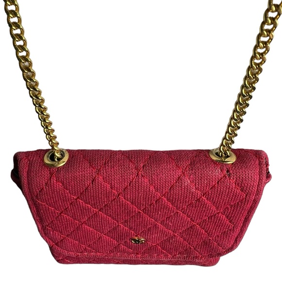 Chanel Vintage 1990 Red CC Mini Bag on Chain - Picture 7 of 10
